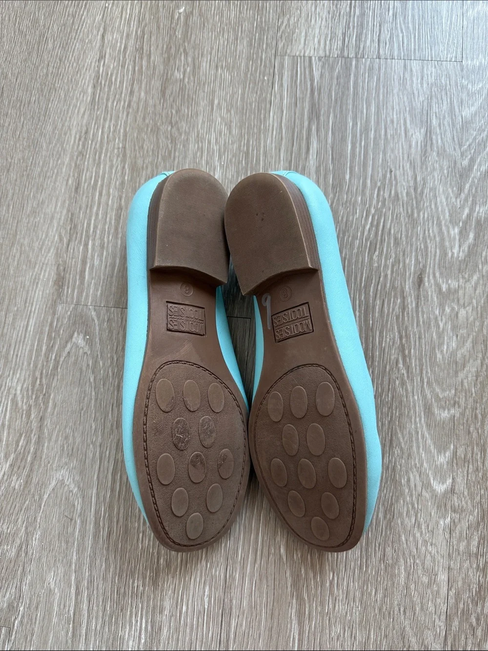 Mootsies Tootsies Turquoise Leather Moccasin Flats